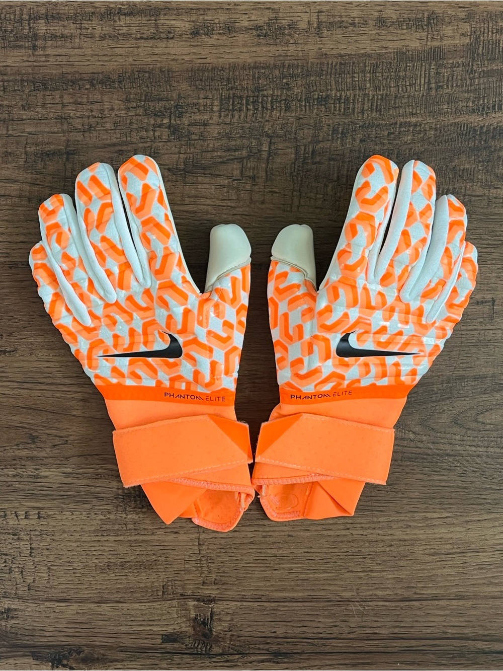 Nike Phantom Elite Promo Goalkeeper Soccer Gloves ‘Orange White’ (size 7)